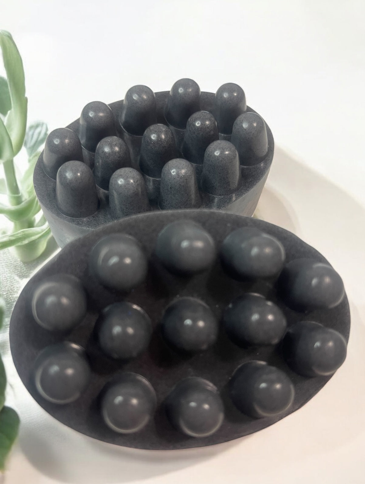 Jabón Masajeador Detox – Carbón Activado, Lavanda & Melaleuca 🖤🌿