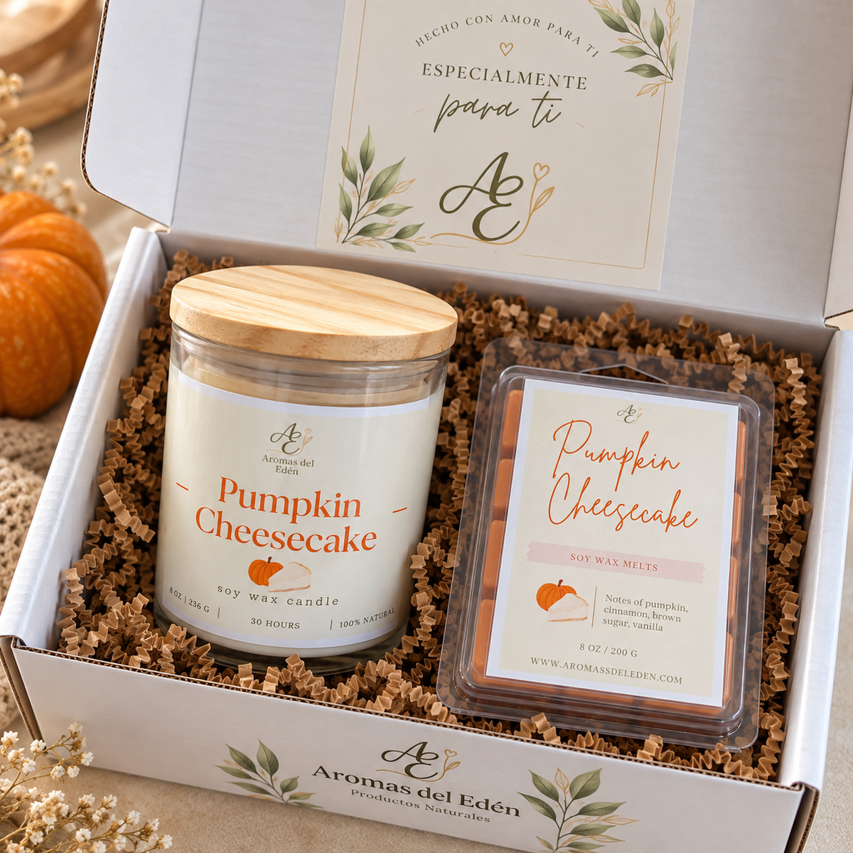 Pumpkin Cheesecake Duo