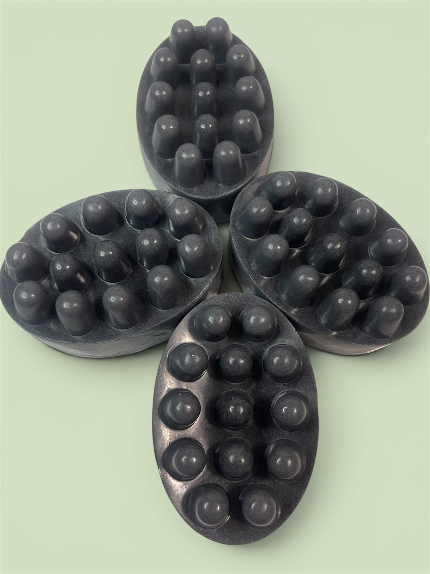 Jabón Masajeador Detox – Carbón Activado, Lavanda & Melaleuca 🖤🌿