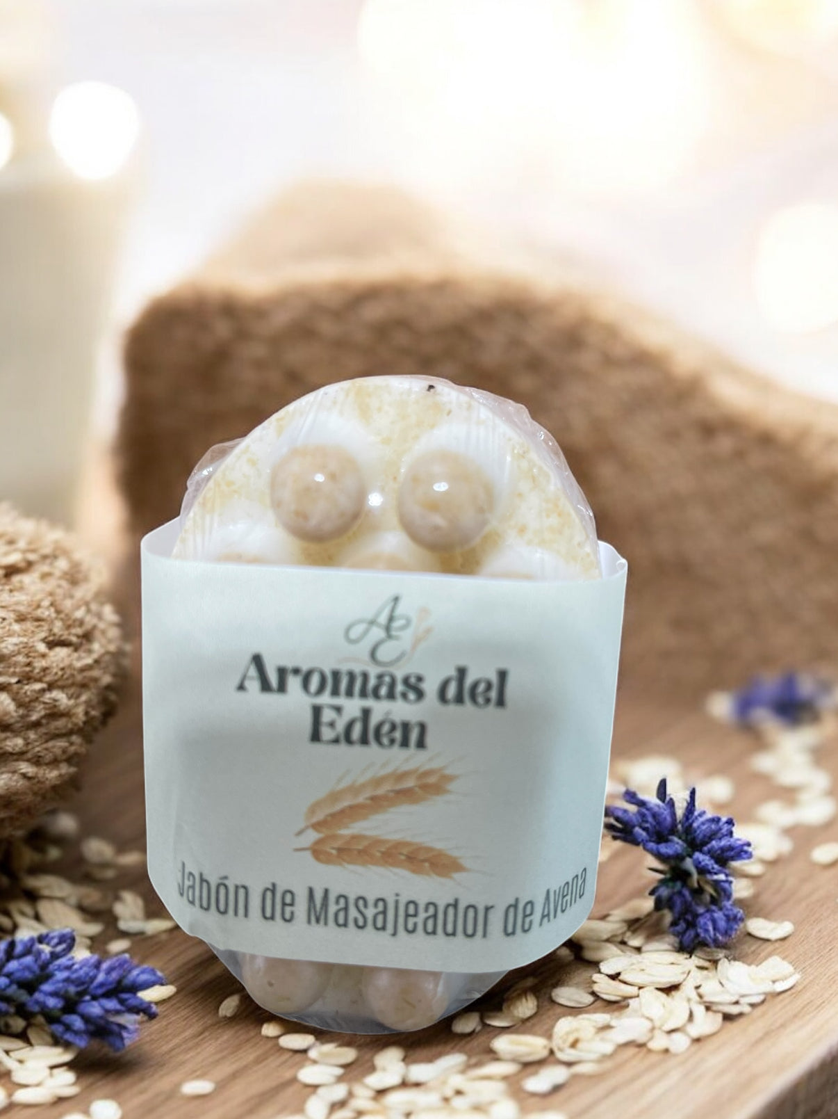 Jabón Masajeador de Avena, Leche y Miel