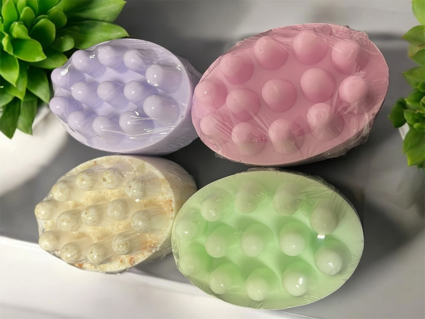 Bundle de 4 jabones masajeadores para mamá