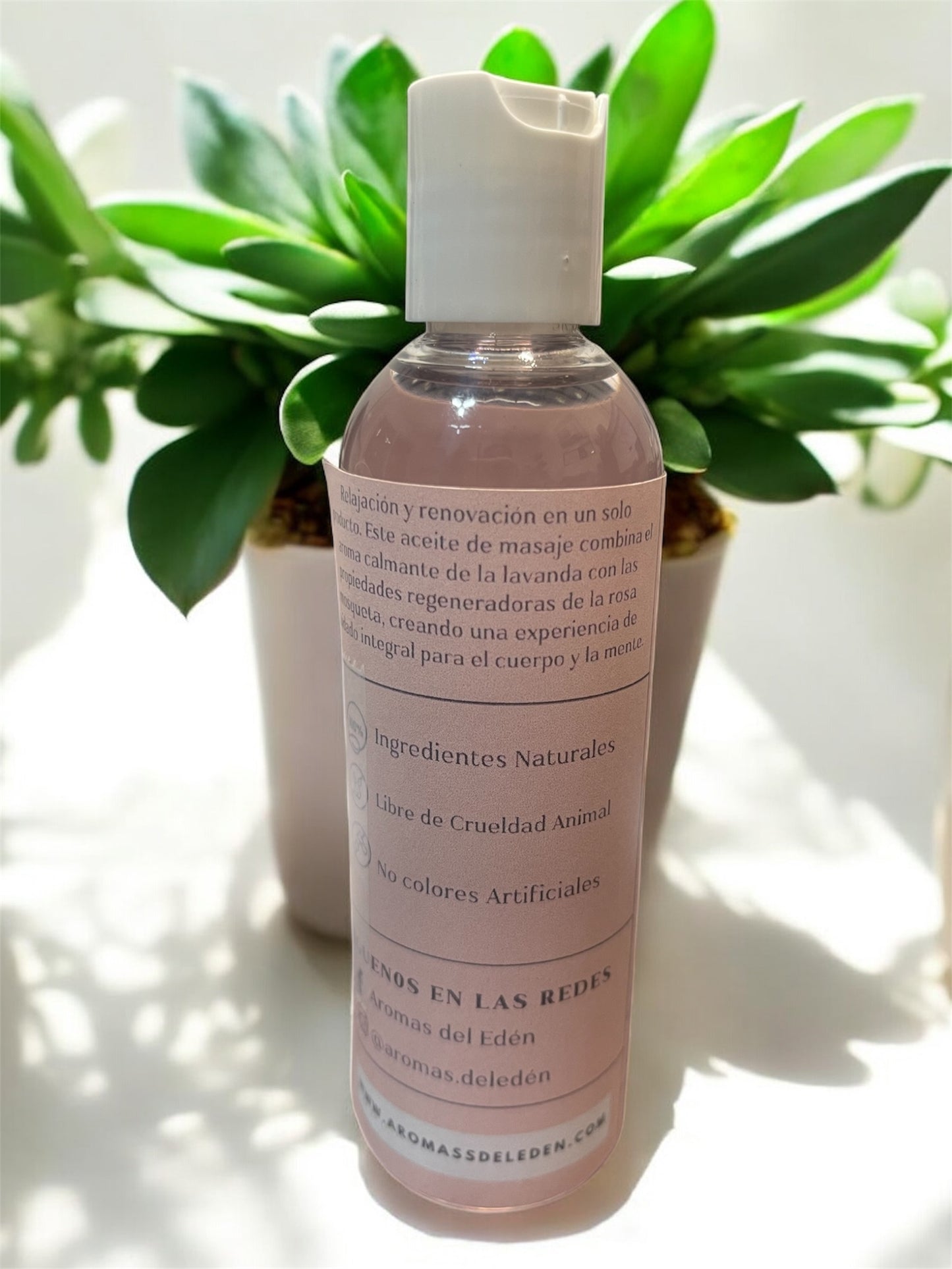 Aceite de lavanda y rosa mosqueta para masaje corporal
