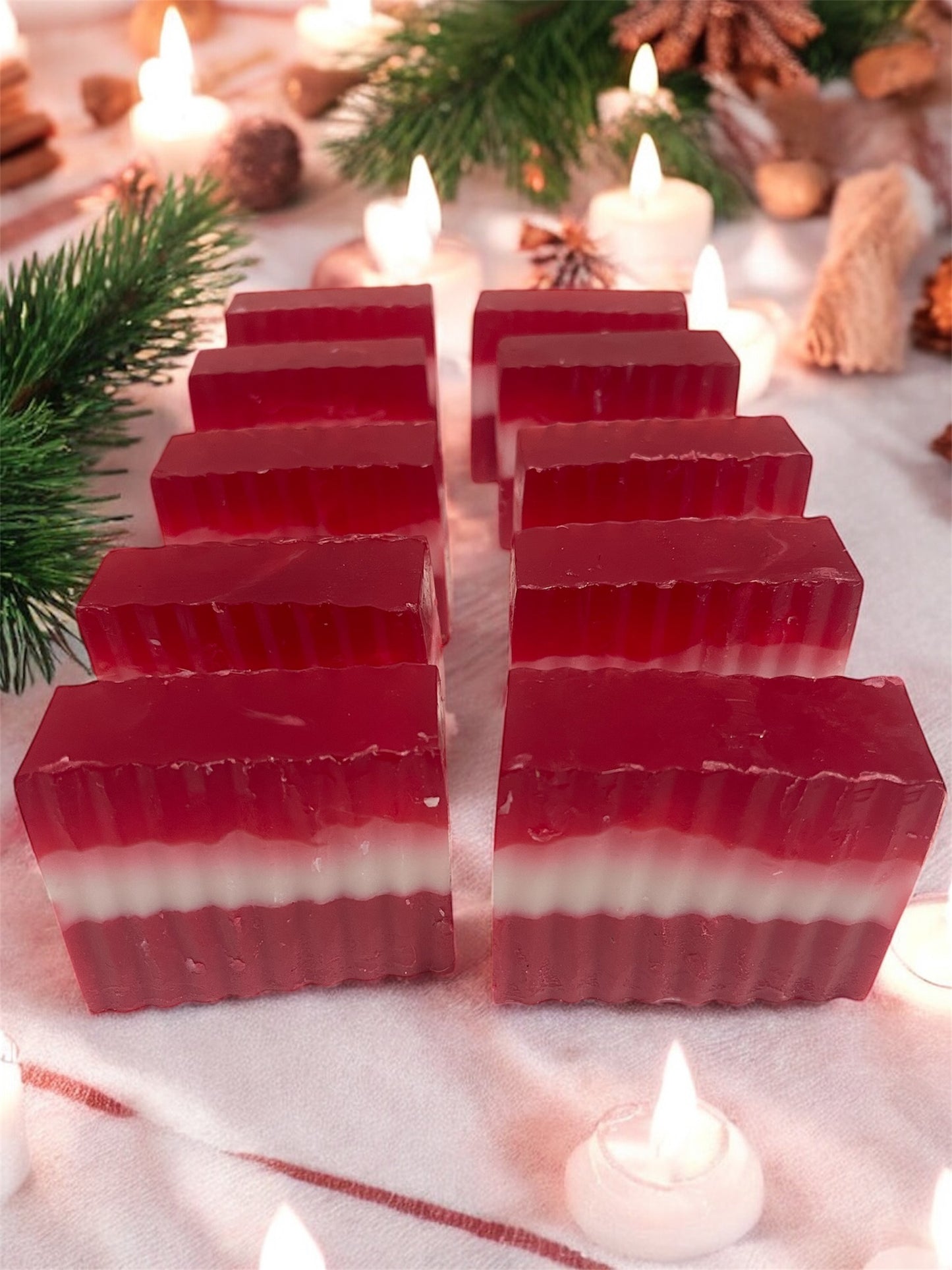 Jabón artesanal Candy Cane