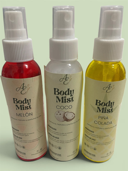 Trío Tropical Body Mist (Melón • Coco • Piña Colada)