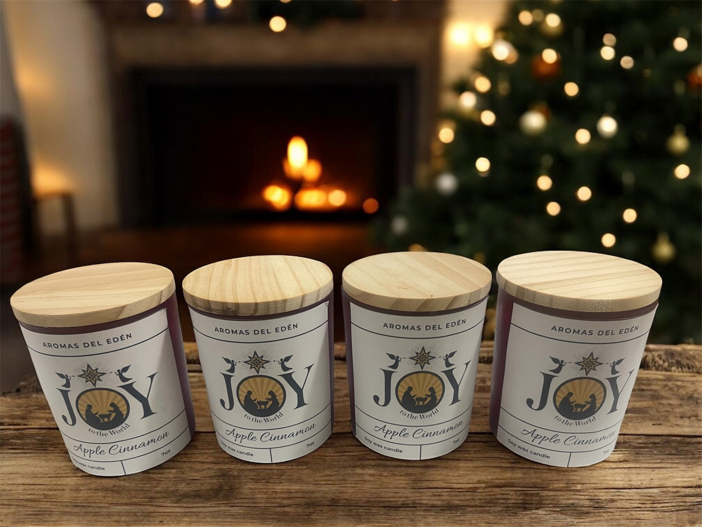 Joy to the World – Vela Artesanal de Apple Cinnamon