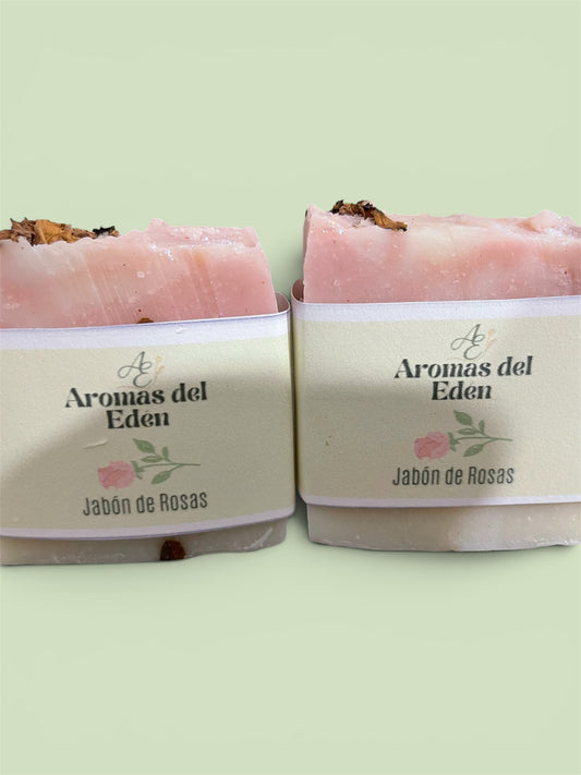 Jabón artesanal de Rosas