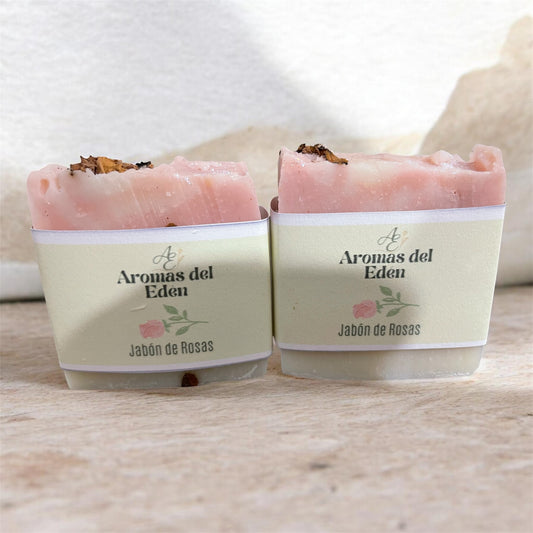 Jabón artesanal de Rosas