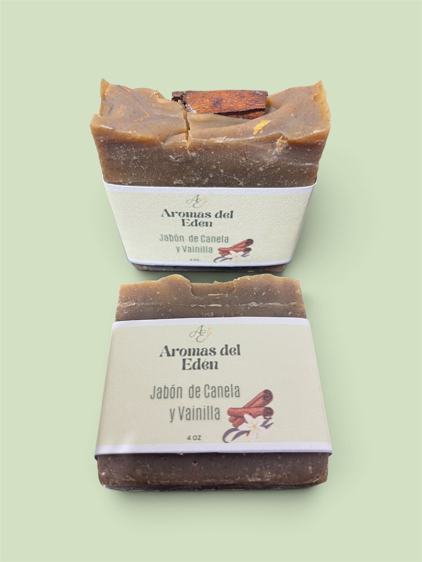 Jabón Artesanal de canela y vainilla