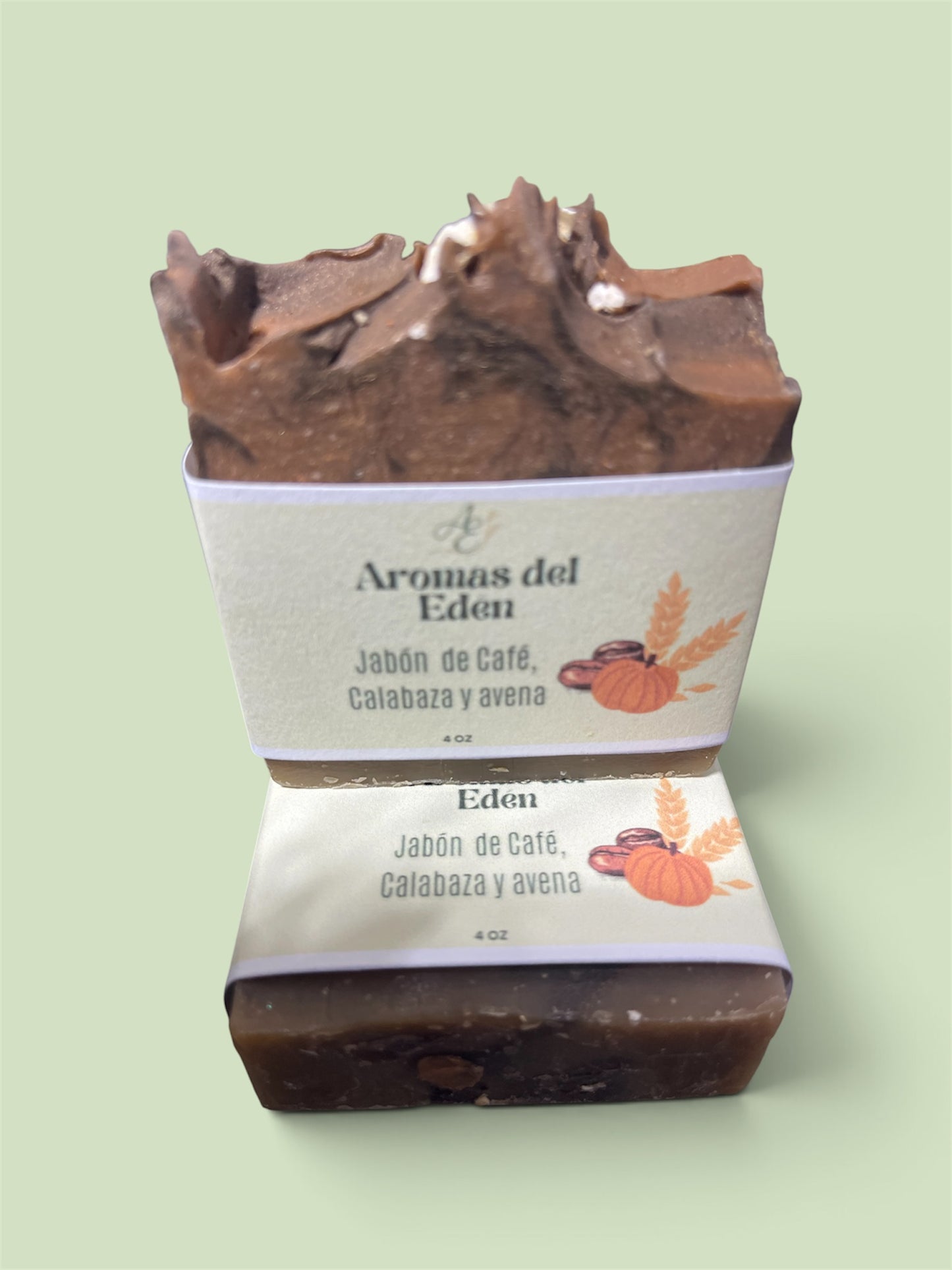 Jabón Artesanal de Café, calabaza y avena