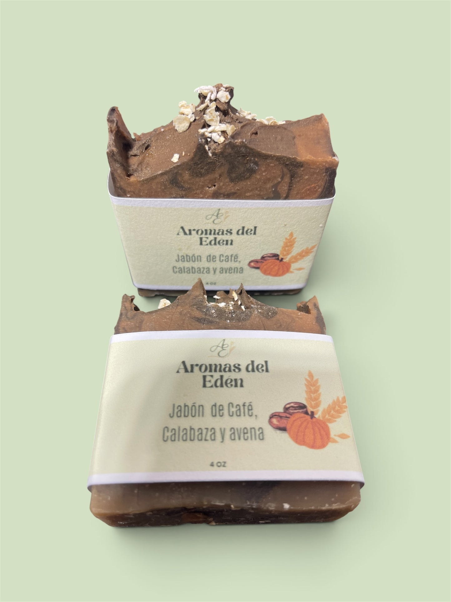 Jabón Artesanal de Café, calabaza y avena